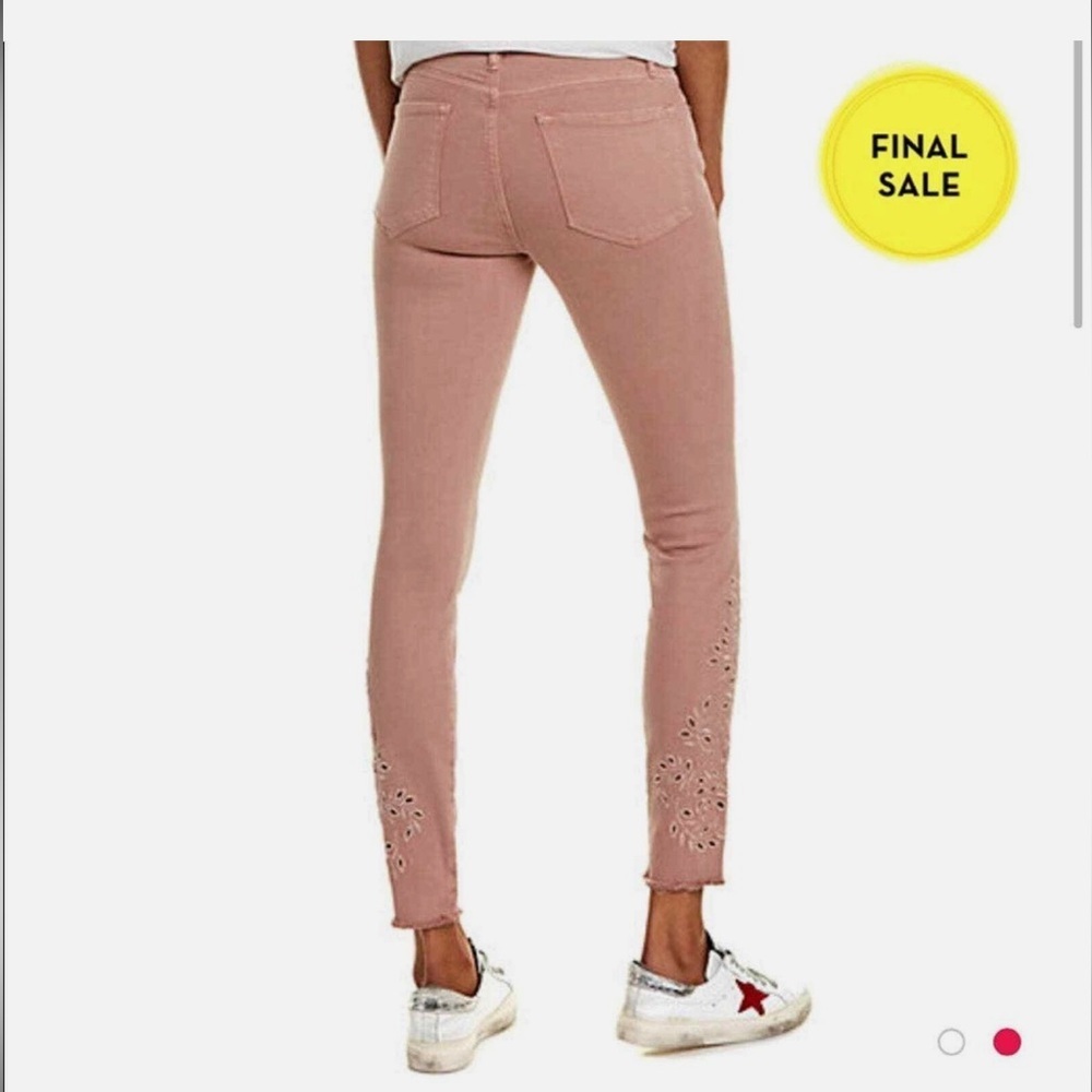 FRAME Denim | Le Skinny de Jeanne Embroidered Ankle Jeans - Picture 6 of 6